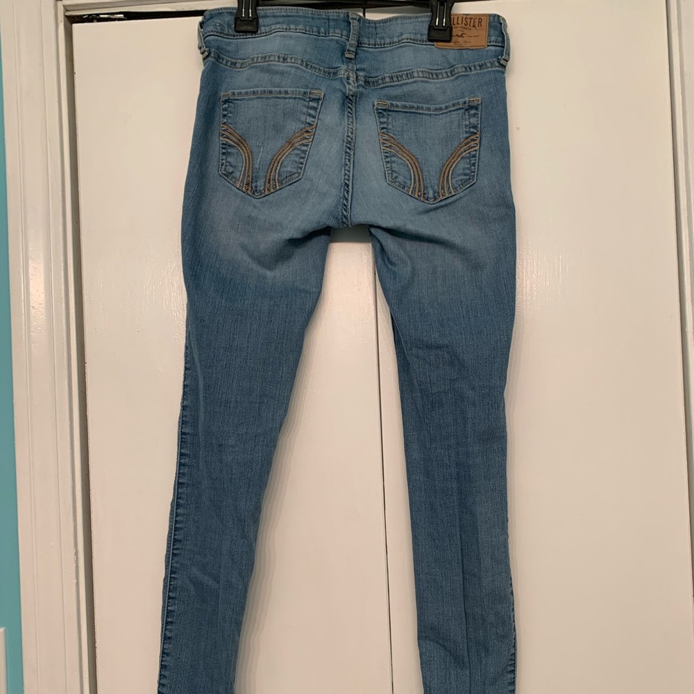 Hollister jeans with rips | send offers!